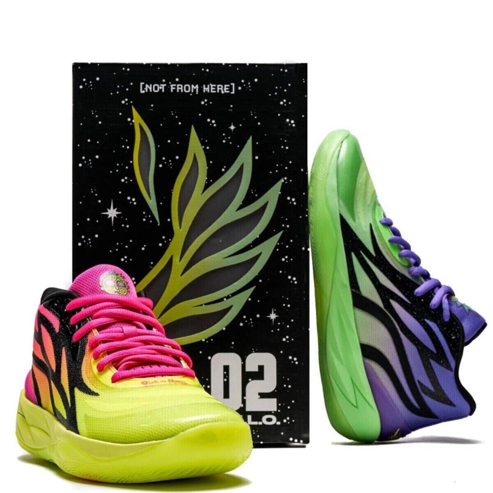 MB.02 Rick and morty basketball shoes Lamello ball size 8.5 mens with box